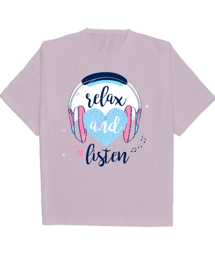 Relax Music Design Oversized T-Shirt - Front