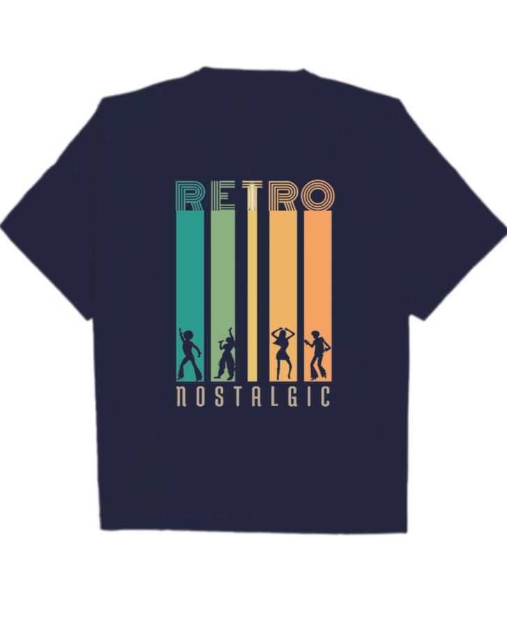 Retro theme | Oversized t-shirt - Front