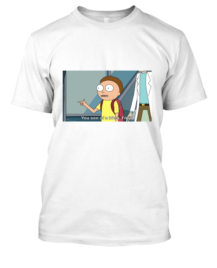 Rick and Morty Meme | Half Sleeve T-Shirt - Front