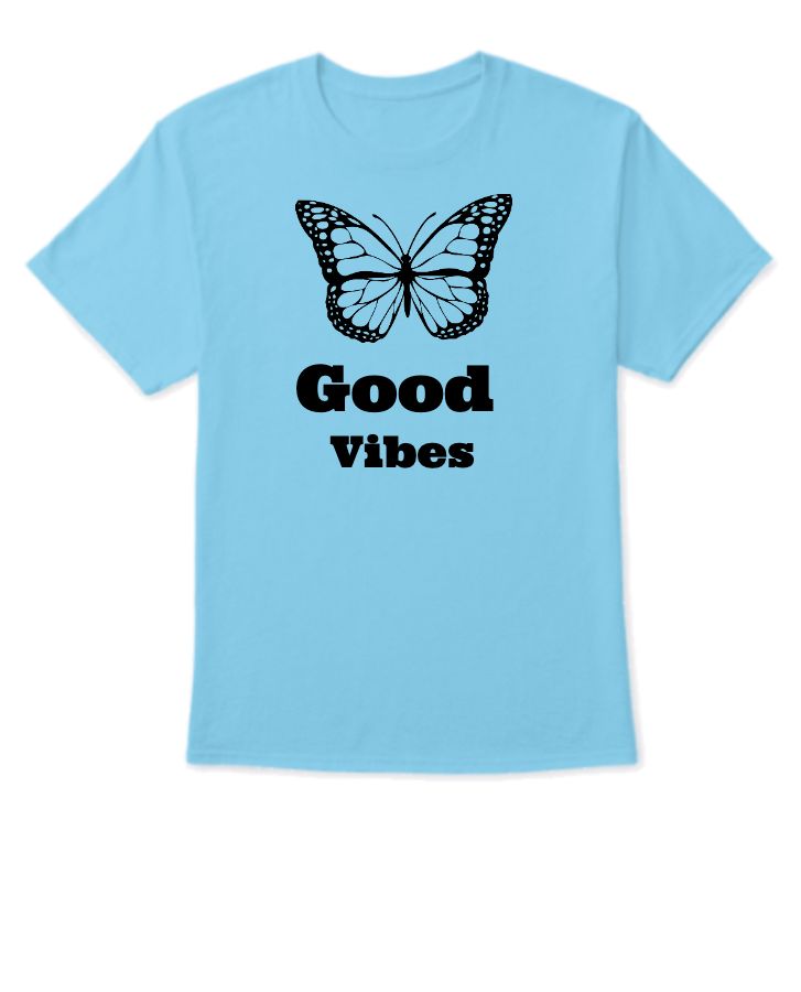 Round Neck Tshirt Good Vibes - Front
