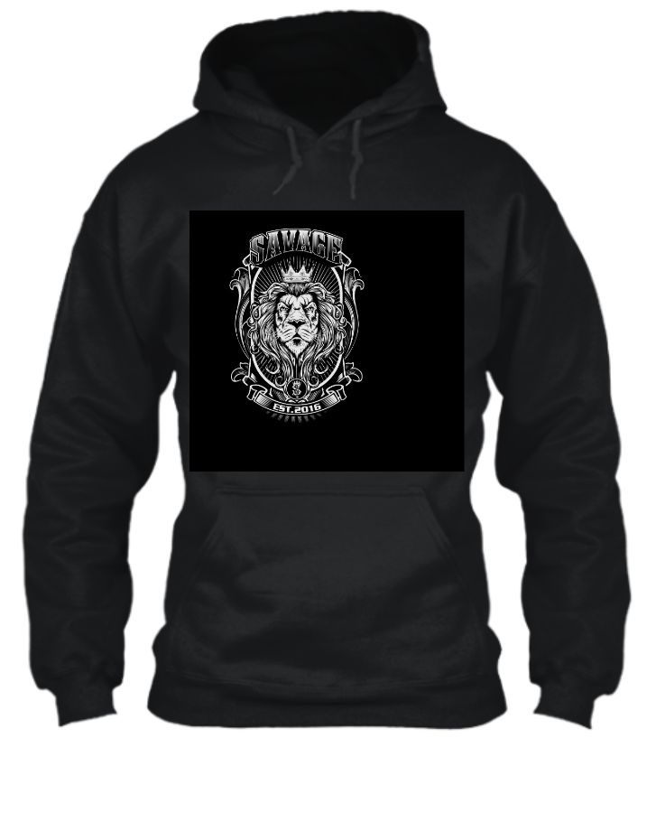 SAVAGE LION DESIGNED HODDIE - Front