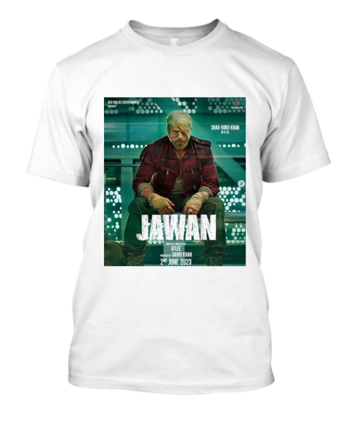 SHAH RUKH KHAN | JAWAN | POSTER | Half sleeve t-shirt - Front