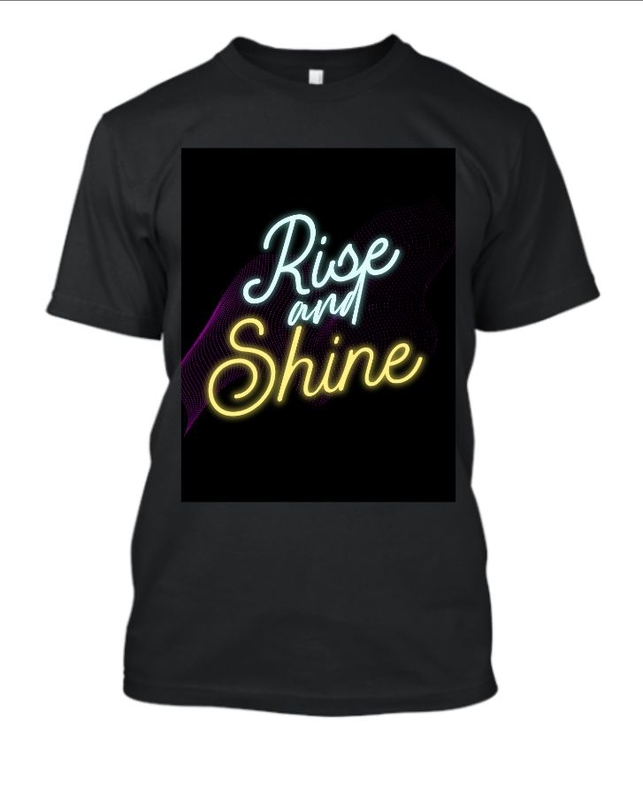 SHINE BLACK T-SHIRT - Front