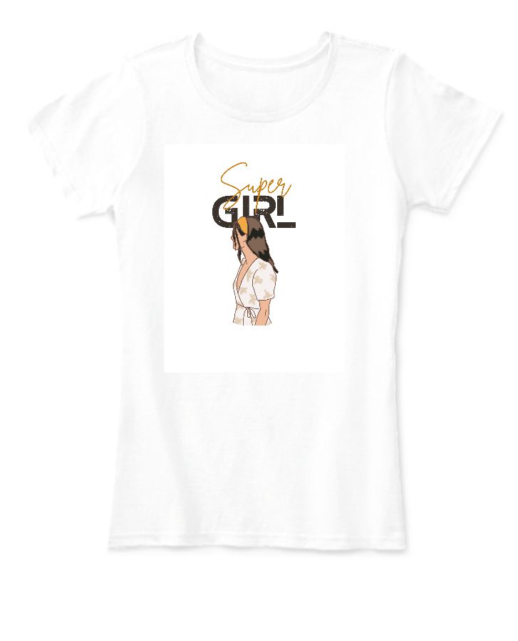 SUPER GIRL T-SHIRT FOR WOMEN - Front