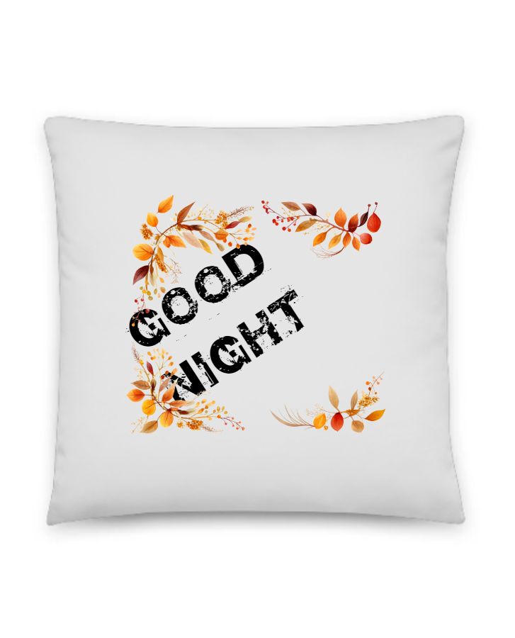 SWEET STYLISH PILLOW GOOD NIGHT PRINTED - Front