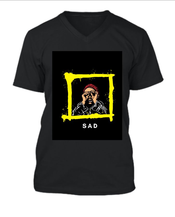 Sad title and simple  t-shirt. - Front