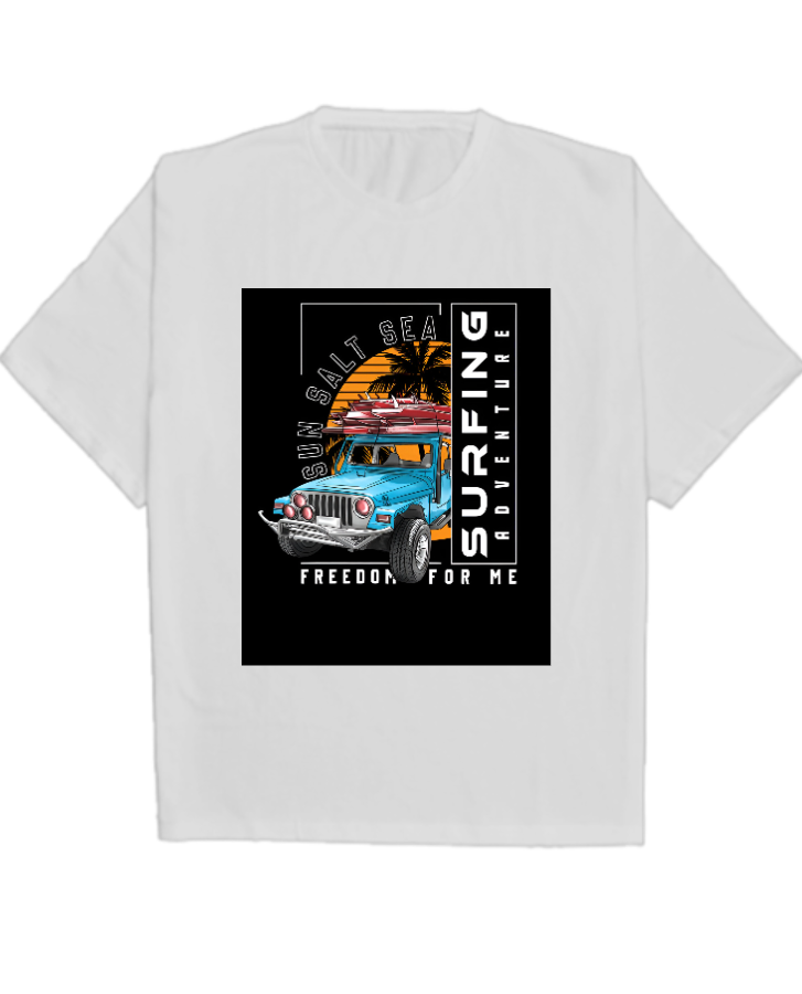 Salt Sea Surfing Oversized T-Shirt - Front