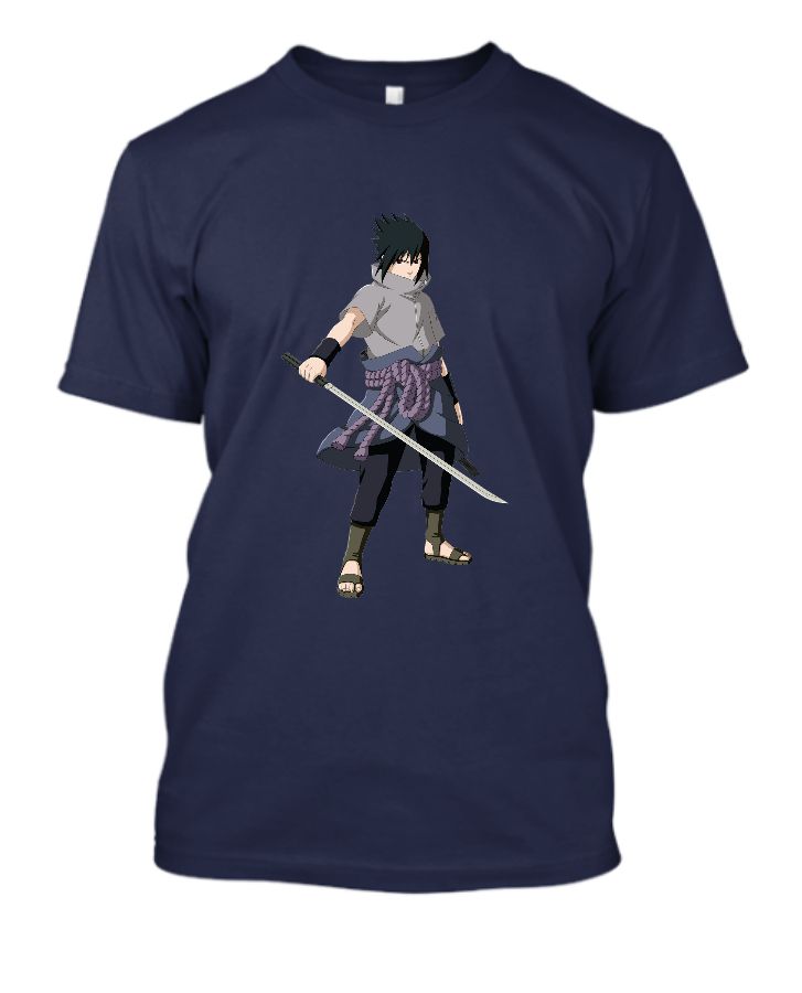 Sasuke uchiha half sleeves t shirt  - Front