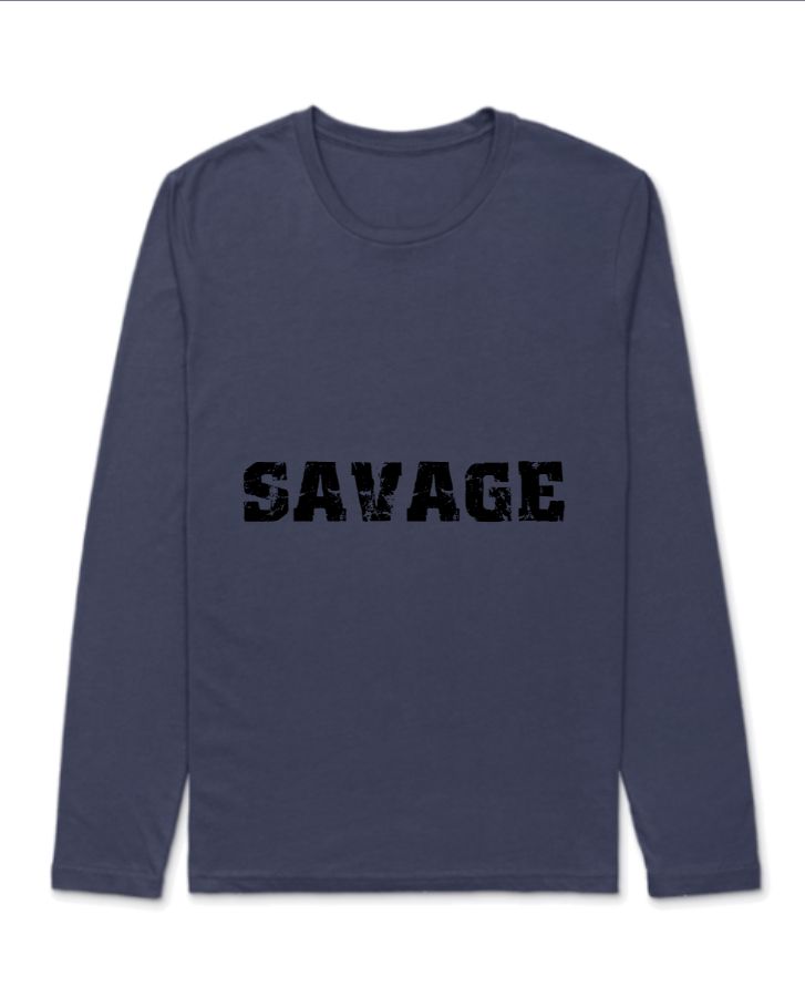 Savage Full Sleeve Tee.  - Front