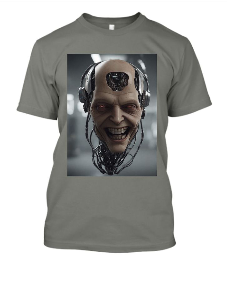 Sci-fi Hoodie: Experience the future of fashion with this cyberpunk-inspired AI t-shirt. - Front