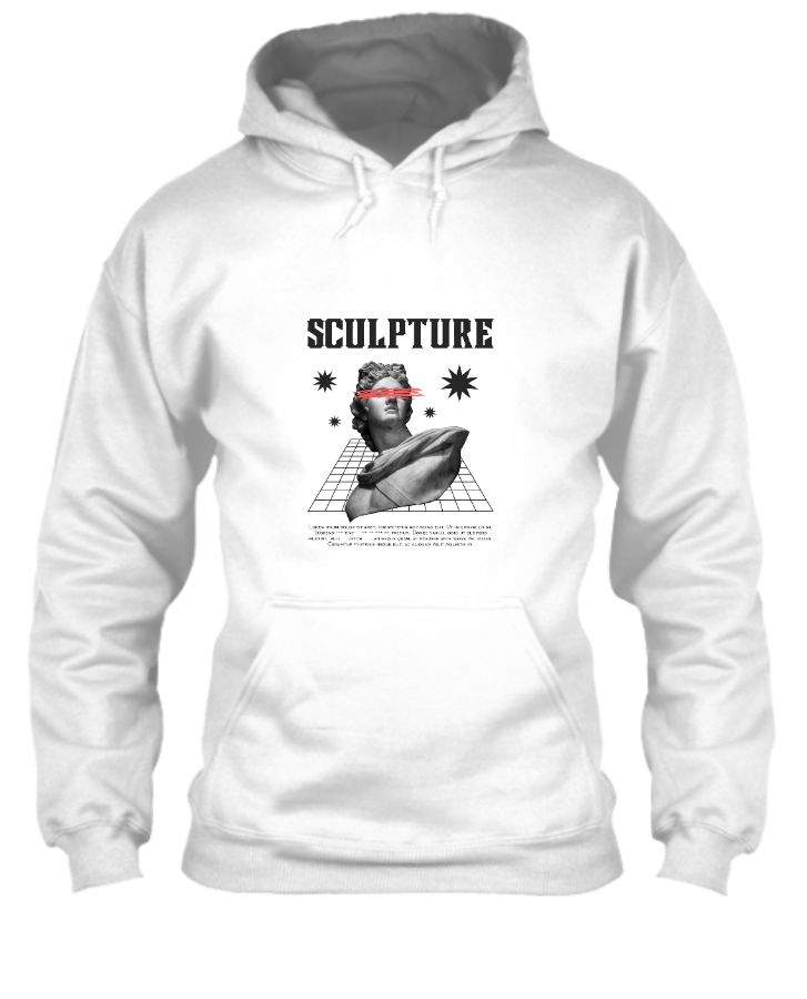 Sculpt Your Style with the 'Sculpture' Hoodie. - Front