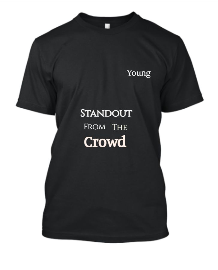 Shadow Luxe : Young Co. Premium Black T-Shirt Collection - Front