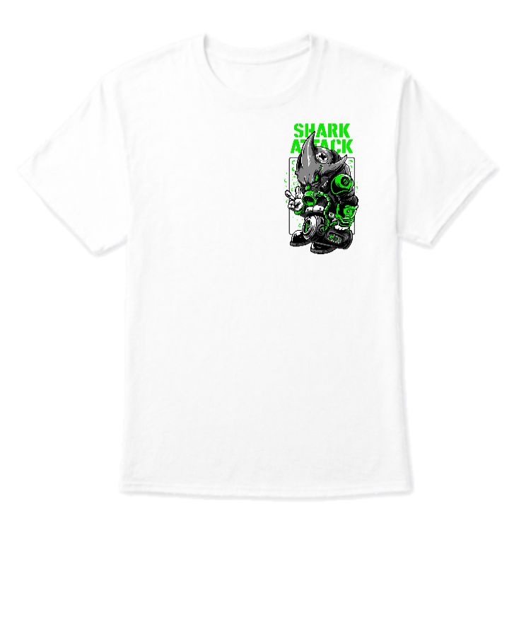 Shark Attack | Half  Sleeve T-shirt - Front