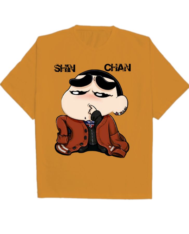 Shinchan Design Oversized T-Shirt - Front