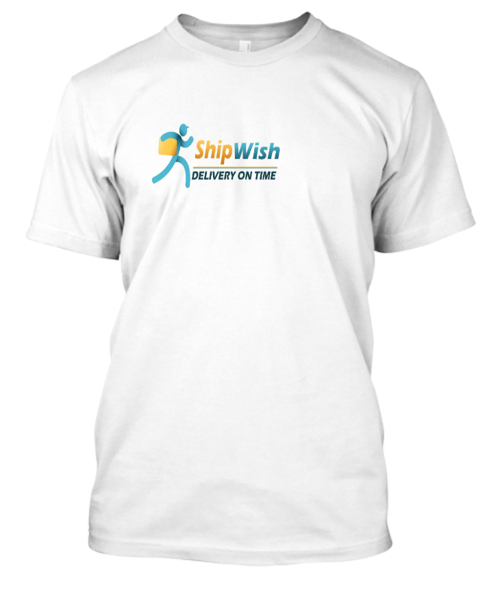 Shipwish Logo Design half t-Shirt - Front