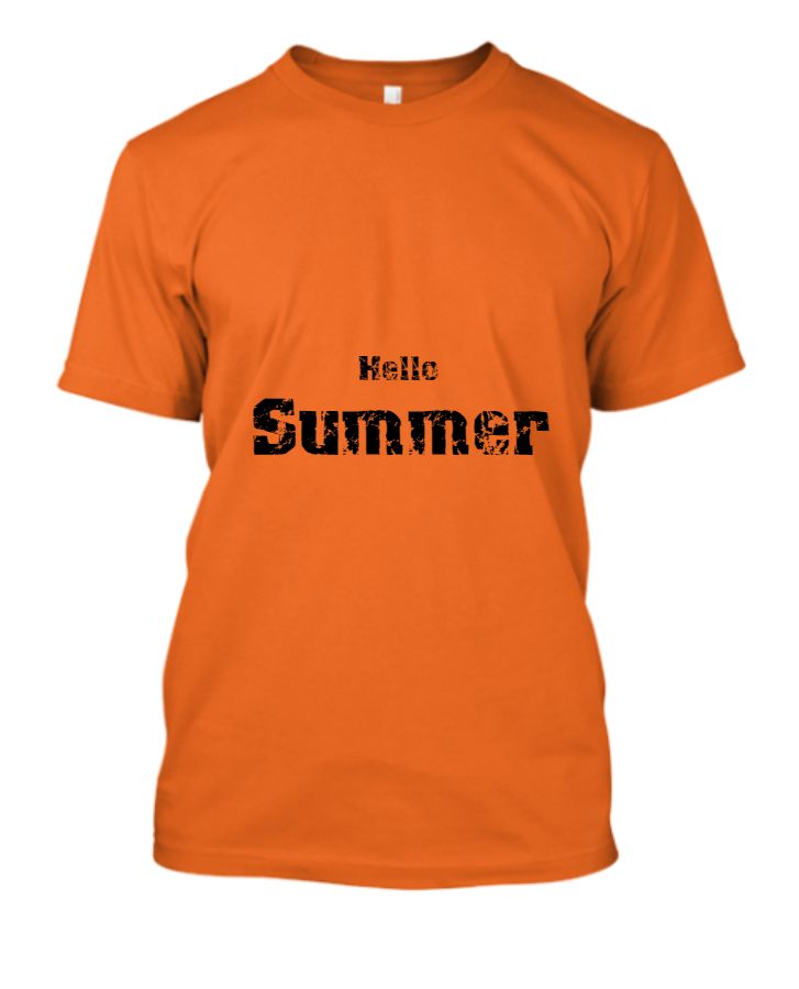 Simple Summer T-Shirts For Boys/men - Front