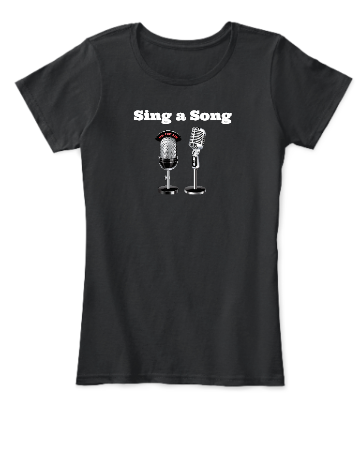 Sing a Song Half Sleeve R Neck T Shirt Women - Front