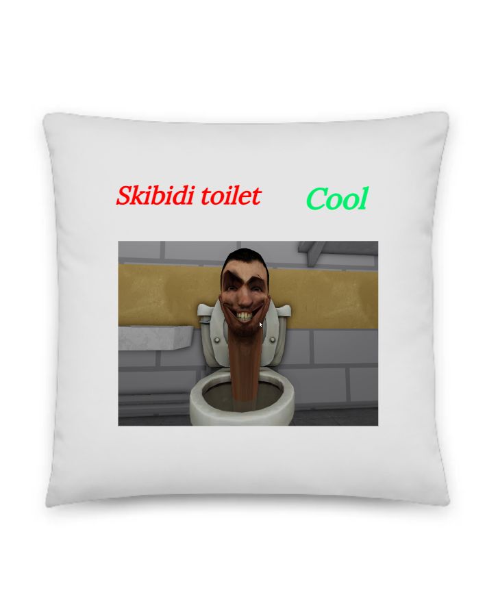 Skibidi pillow - Front