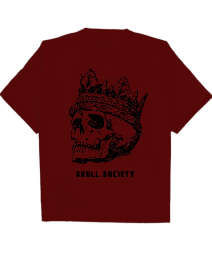Skull Oversized Shirt  - Front