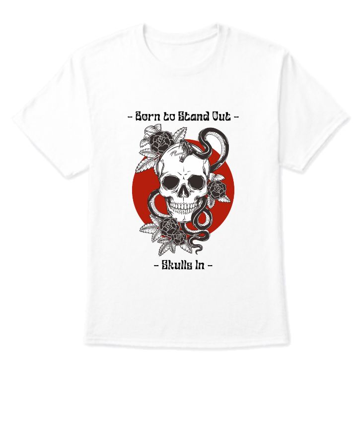 Skull design t-shirt - Front