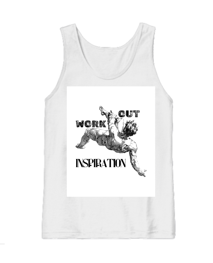 Sleeveless T-Shirt White |  - Front