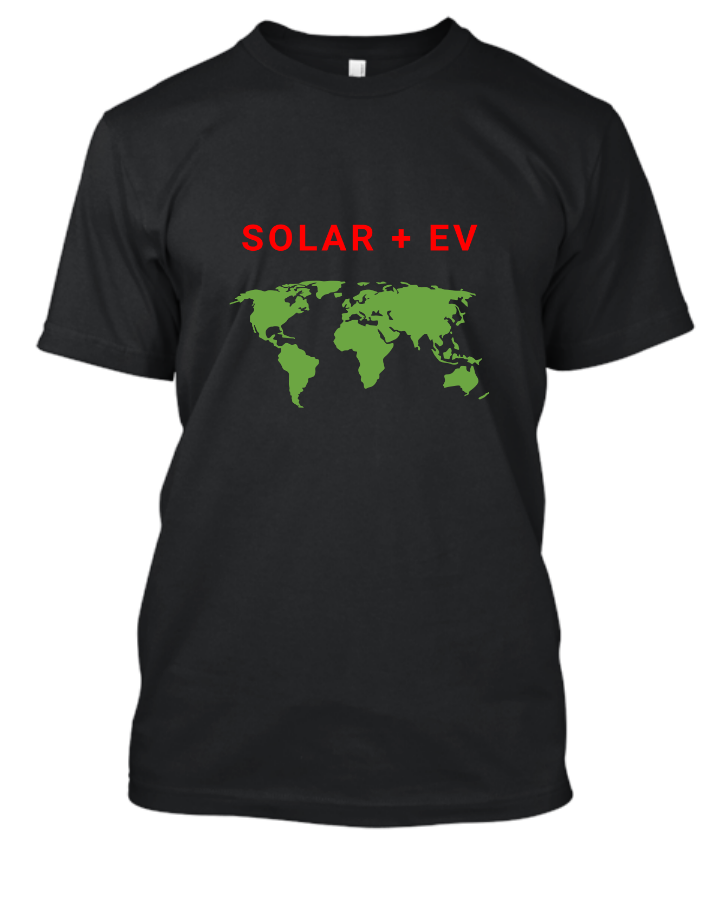 Men's Solar + EV = Greener World T - Front