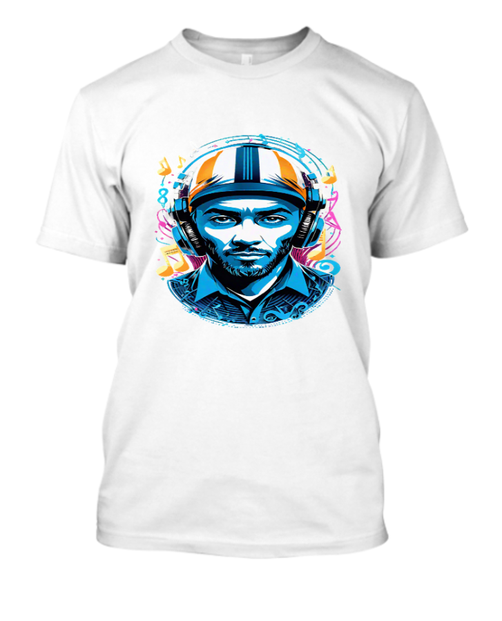 Soundwaves United: Expressive DJ Apparel for Music Lovers - Front