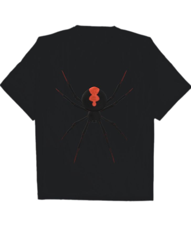 Spider Over Sized T Shirt  - Front