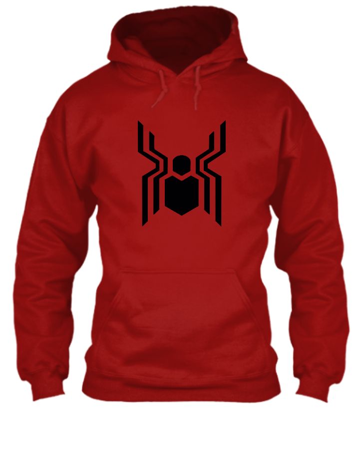 Spiderman logo illustrated hoodie  - Front