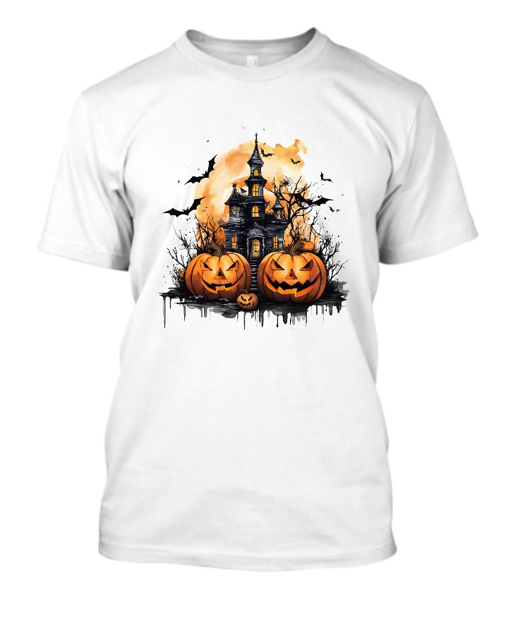 Spooky Halloween Half Sleeve Tshirt - Front