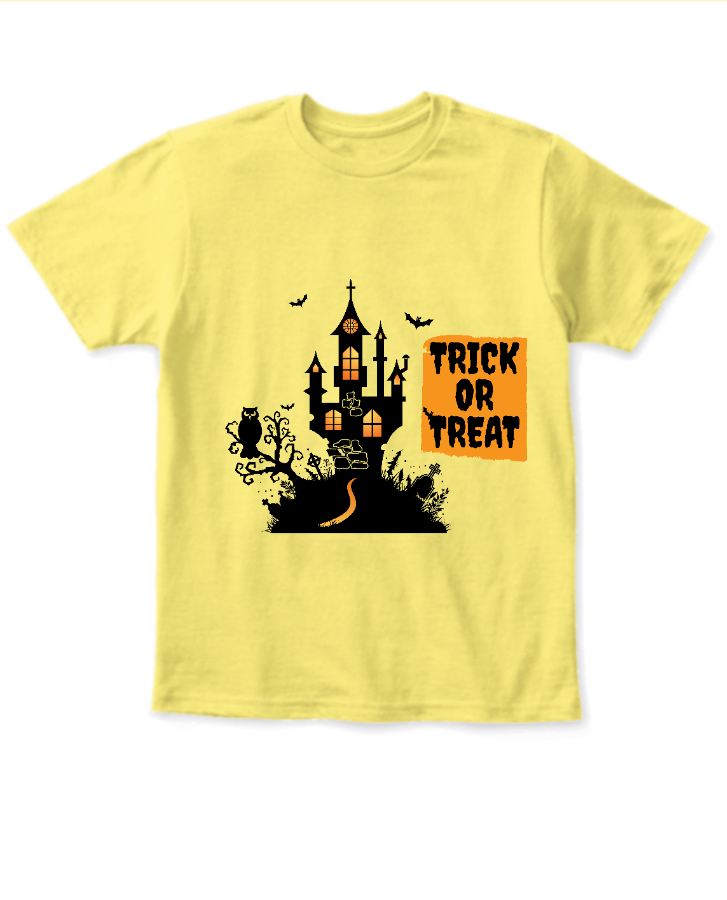 Spooky Spectacle: Kids' Halloween T-Shirt Collection - Front