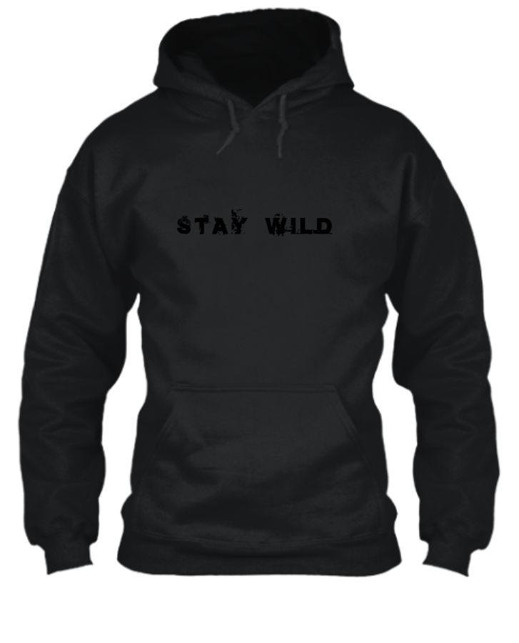 Stay Wild Oversized Hoodie  - Front