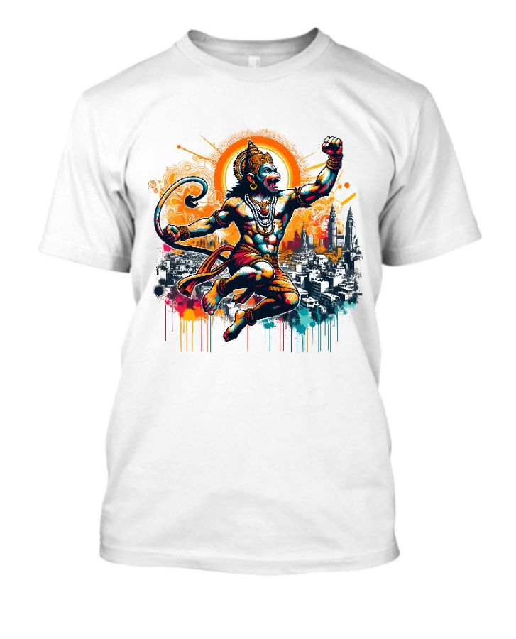 Stylish Hanuman Unisex T Shirt - Front