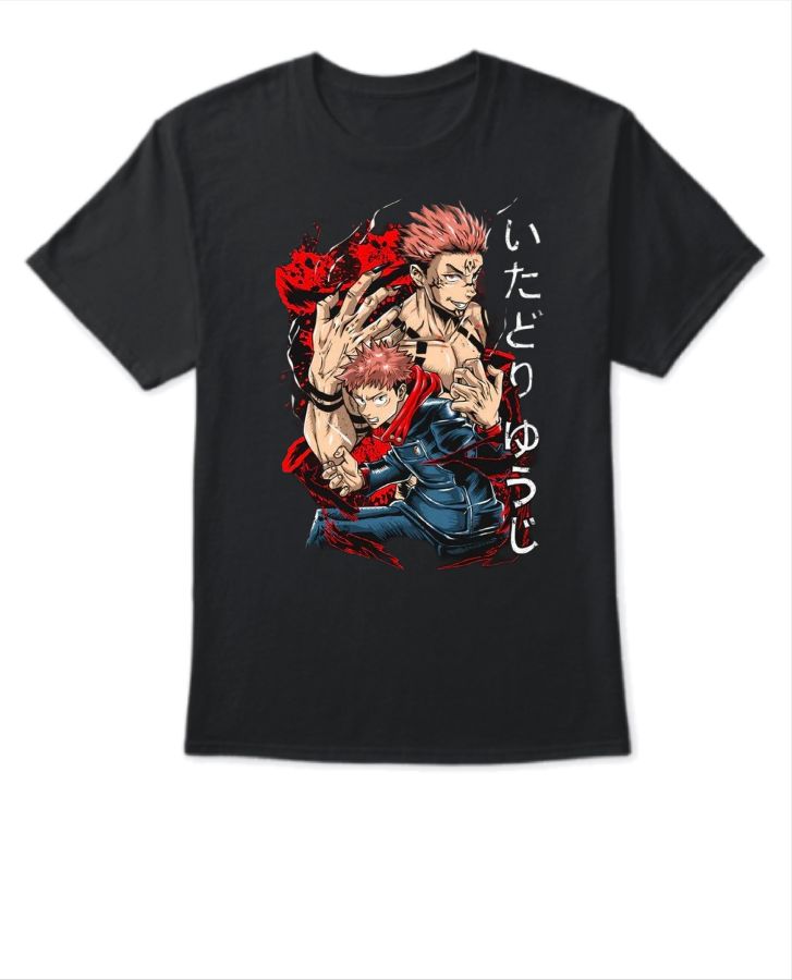 Sukuna +Itadori Printed T-SHIRT  - Front