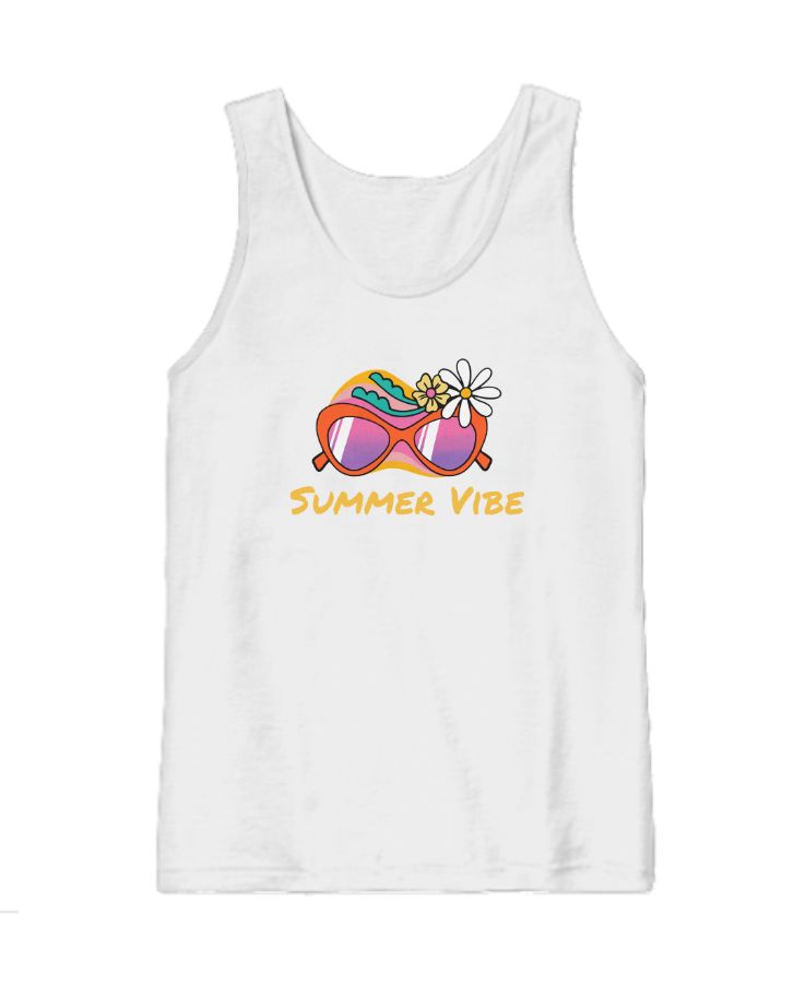 Summer Vibe Premium cotton Tank Top - Front