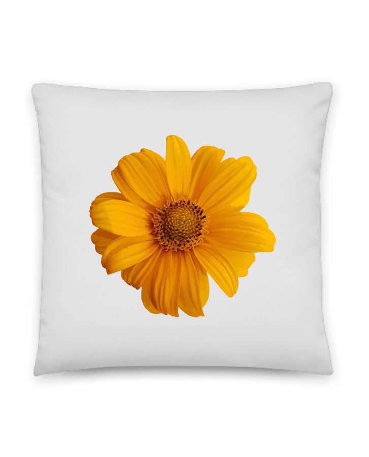 Sunflower design Pillow - Front