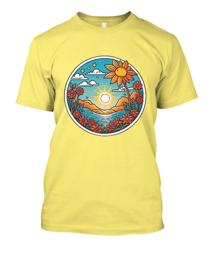 Sunny Days Sticker: Delight in Vibrant Colors and Detailed Cartoon Contours - Front