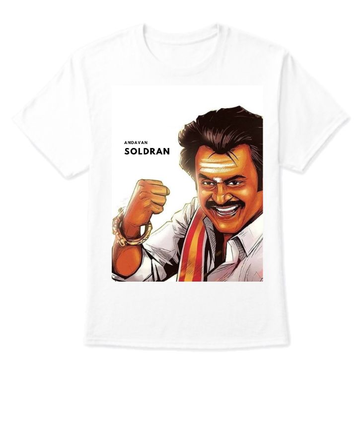 Superstar Rajanikanth tshirt  - Front