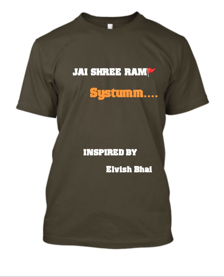 Systummm premium t shirt limited edition by elvish yadav  - Front