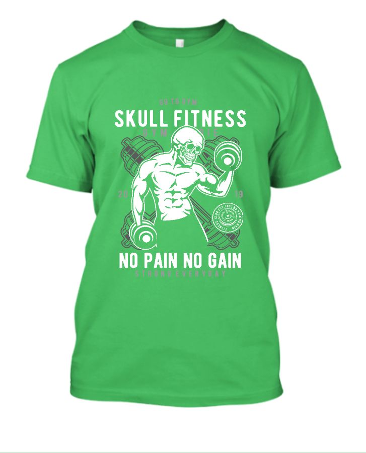 T-Shirt Design For Skull Fitness - Front