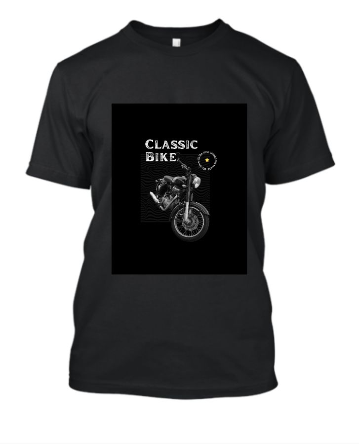 T Shirt With Bullet/Bike - Front