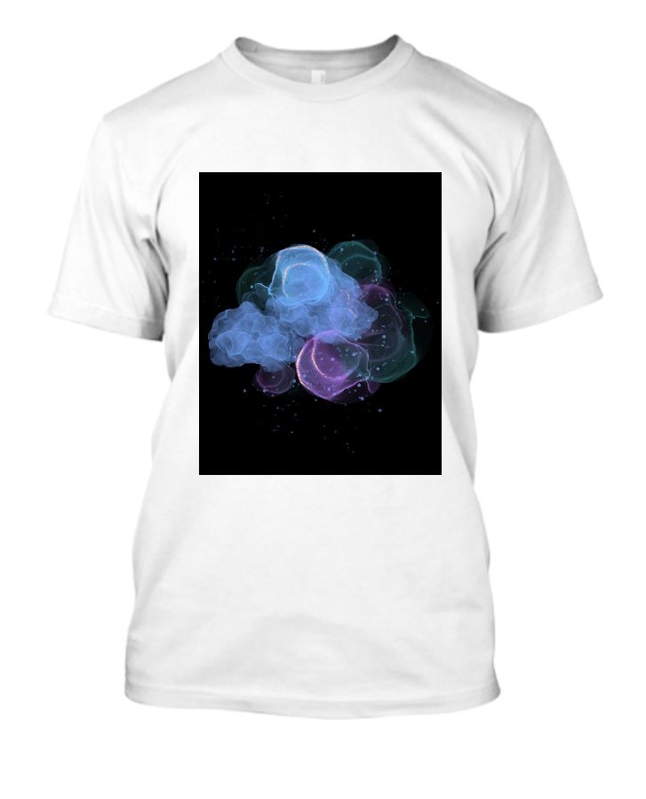 Half Sleeve Blue purple T-shirt - Front