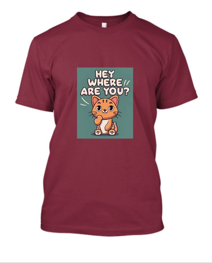 T-shirt with cat sticker - Front