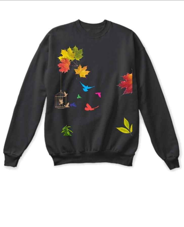 T shirt 'birds with tree' - Front