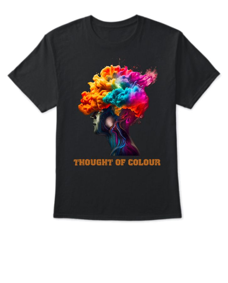 THOUGHT OF COLOURS UNIQUE DESIGN PRINTED T- SHIRT - Front