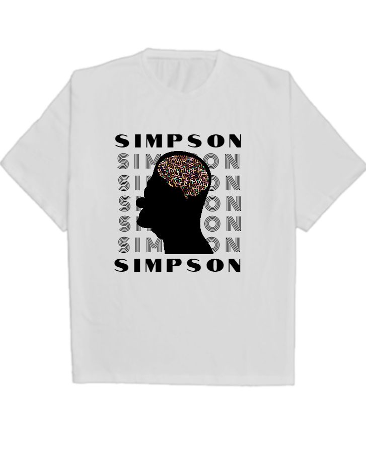 The simpson cartoon | oversized t-shirt | TOONTEES - Front