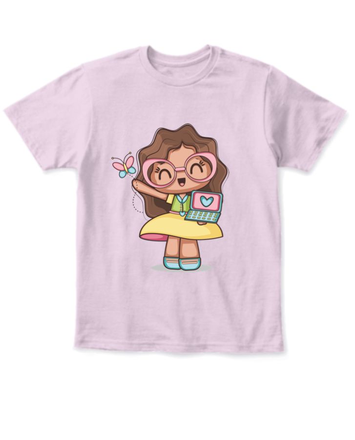 TRENDY KIDS TSHIRT CUTE GIRL  - Front