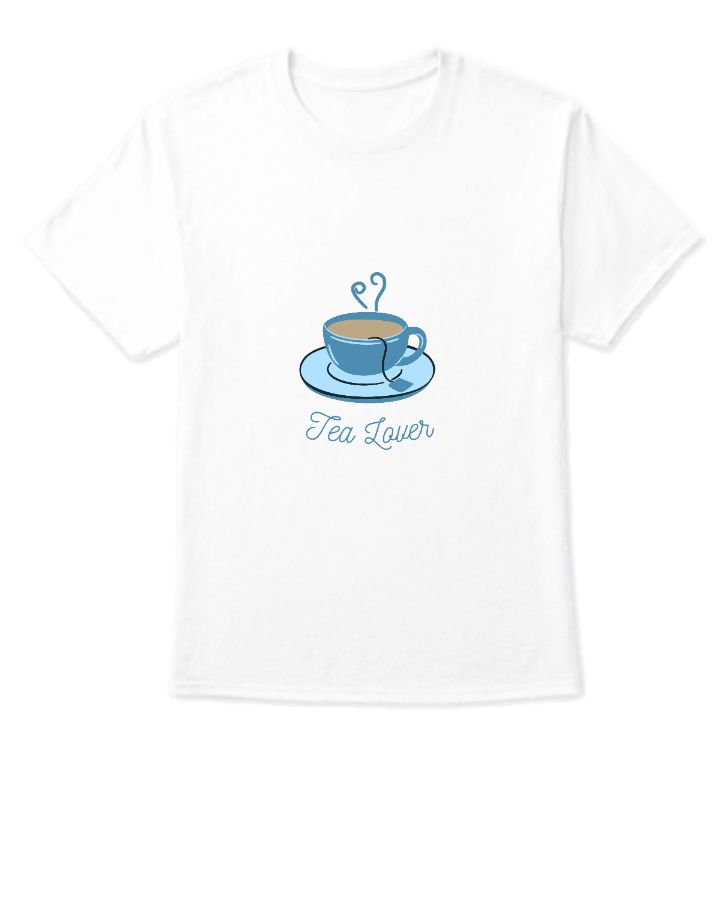 Tea Lover Half Sleeve Graphic Printed Tshirt for Men Women  - Front