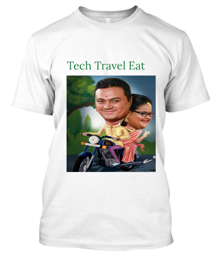 Tech Travel Eat  shirt  - Front