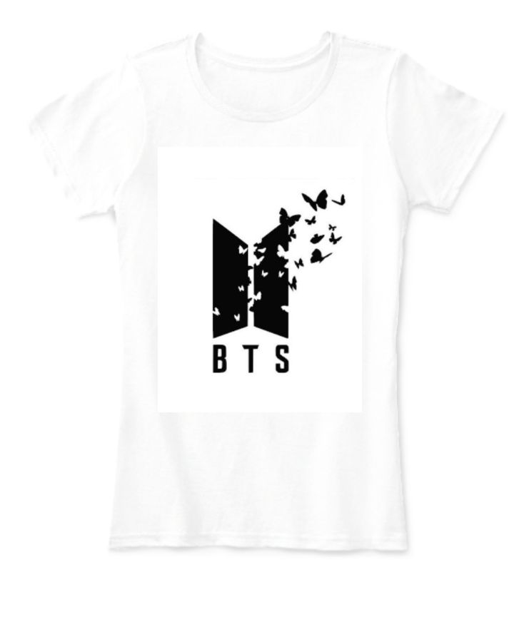 Tee-shopper Women's self design white T-Shirt  Ring spun Cotton - Front